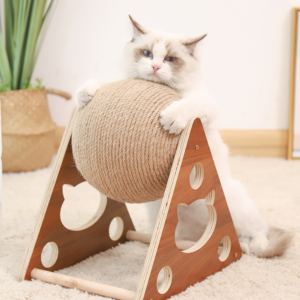 Natural Sisal Cat Scratching Ball Toy - JHMZB001