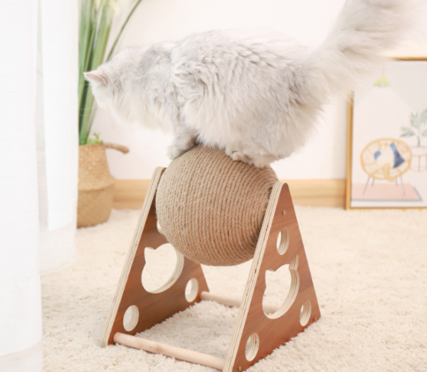 Natural Sisal Cat Scratching Ball Toy - JHMZB001 - Image 3