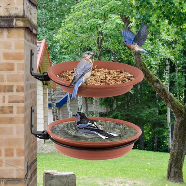 Outdoor Tree Bird Feeding Plate Cup with Clip - JHN015 - Image 3