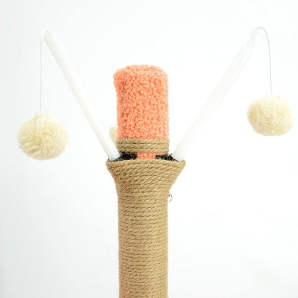 Cat Scratching Post with Top Perch and Play Tunnel - JHMPJM009 - Image 4