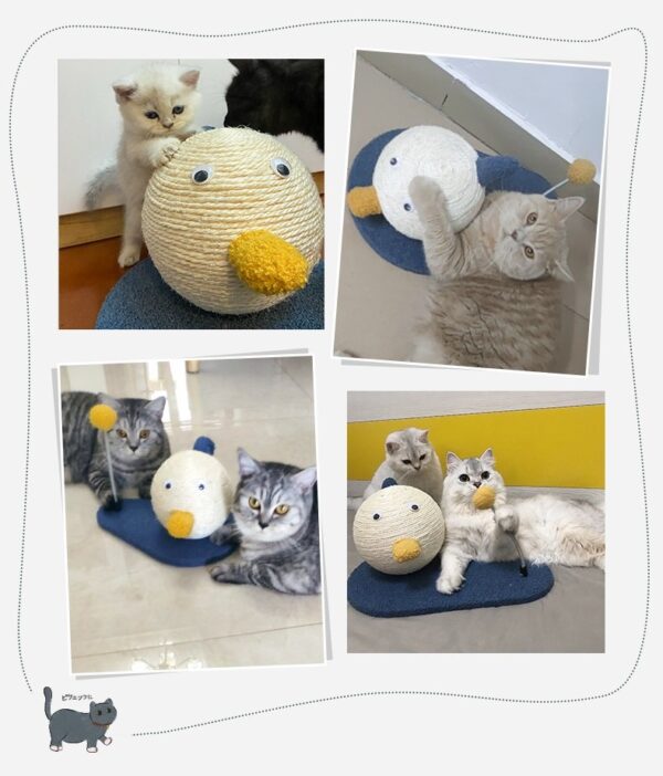 Duck Cat Scratcher with Spring Ball - JHMPJMF06 - Image 9