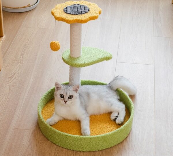 Cat Scratching Post with Top Perch and Ball - JHMPJMP02 - Image 3
