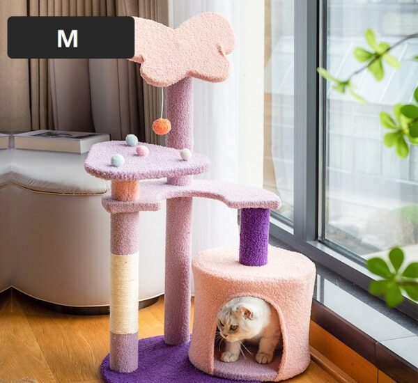 Butterfly Cat Tree Scratching Post with Top Perch - JHMPJMR05