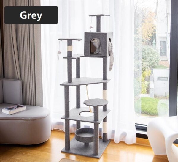 Multi- Level Cat Condo Cat Tree Towel with Platform  - JHMPJMT01 - Image 2
