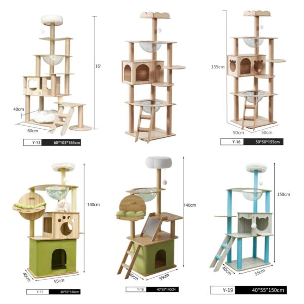 Multi- Level Cat Condo Cat Tree Towel with Platform - JHMPJY23 - Image 4