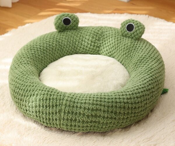 Frog Shape Round Cat Bed - JHMW007