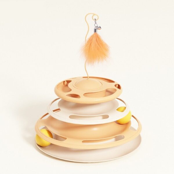 3 Layer Turntable Ball Cat Toy - JHMWJ001 - Image 3