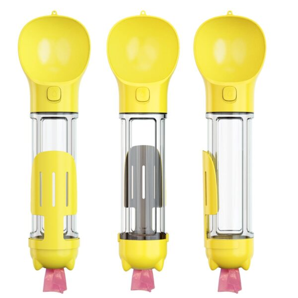 4 in 1 Portable Pet Water Bottle with Poop Bag- JHSB006 - Image 7
