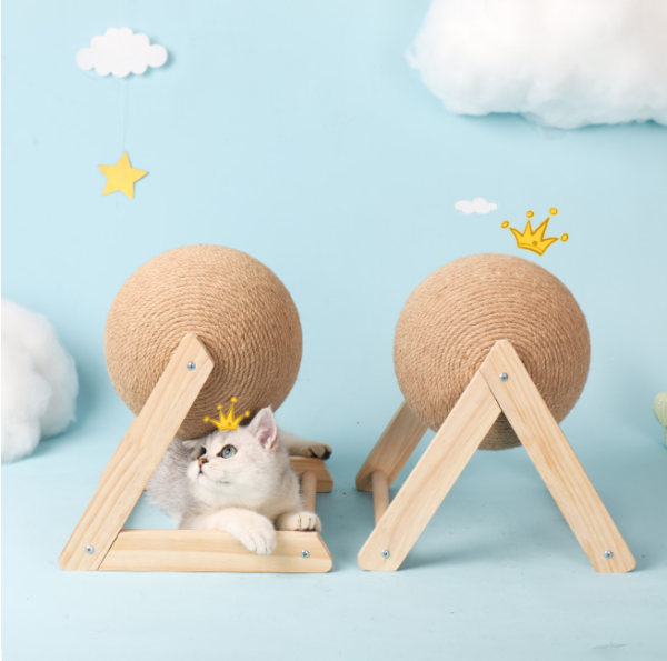 Natural Sisal Cat Scratching Ball Toy - JHMZB003 - Image 2