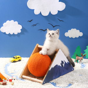 Natural Sisal Cat Scratching Cadrboard Ball Toy - JHMZB008
