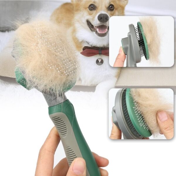 Self Cleaning Grooming Shedding Brush - JHQM013 - Image 4