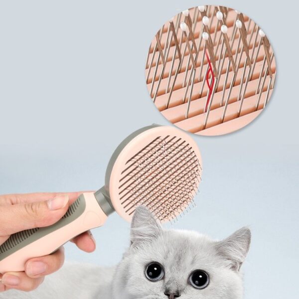 Self Cleaning Grooming Shedding Brush - JHQM013 - Image 2