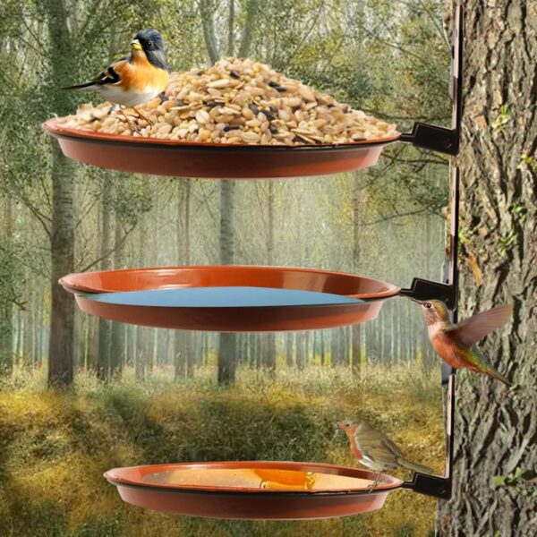 Outdoor Tree Bird Feeding Plate Cup with Clip - JHN015 - Image 4