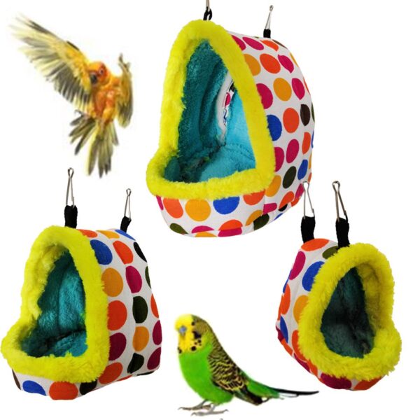 Bird Hanging Hammock Winter Warm Parrot Nest House Bed - JHN019