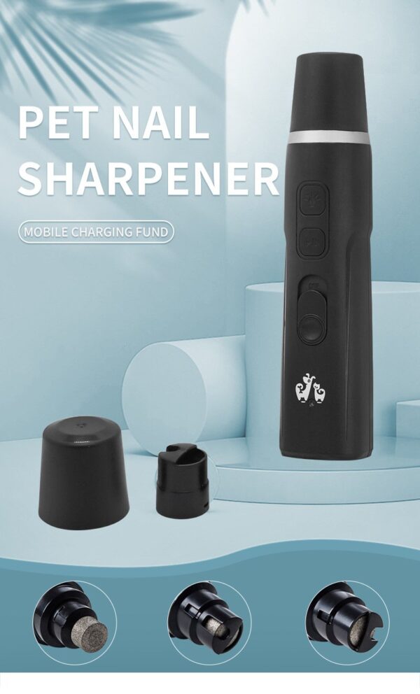 Rechargeable Dog Nail Grinder with LED Light - JHMR020 - Image 4
