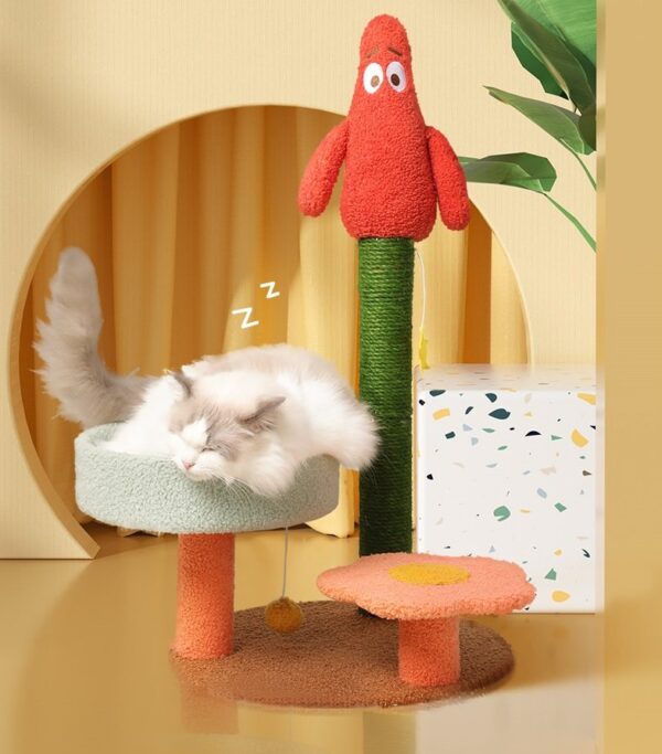 Cat Scratching Post with Top Perch - JHMPJMF16 - Image 5