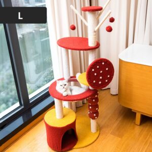 Multi- Level Cat Condo Cat Tree Towel with Platform & Hammock - JHMPJMR03