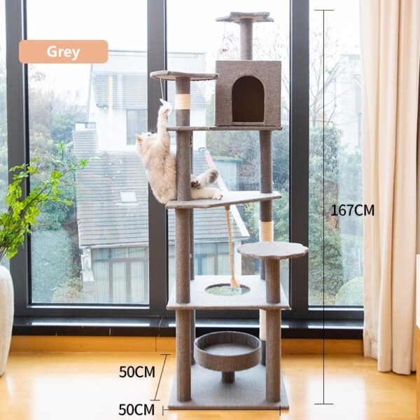 Multi- Level Cat Condo Cat Tree Towel with Platform  - JHMPJMT01 - Image 4