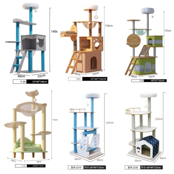 Multi- Level Cat Condo Cat Tree Towel with Platform - JHMPJY23 - Image 5