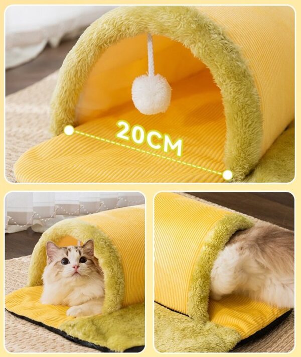 2-in-1 Cat Tunnel Bed - JHMW003 - Image 4