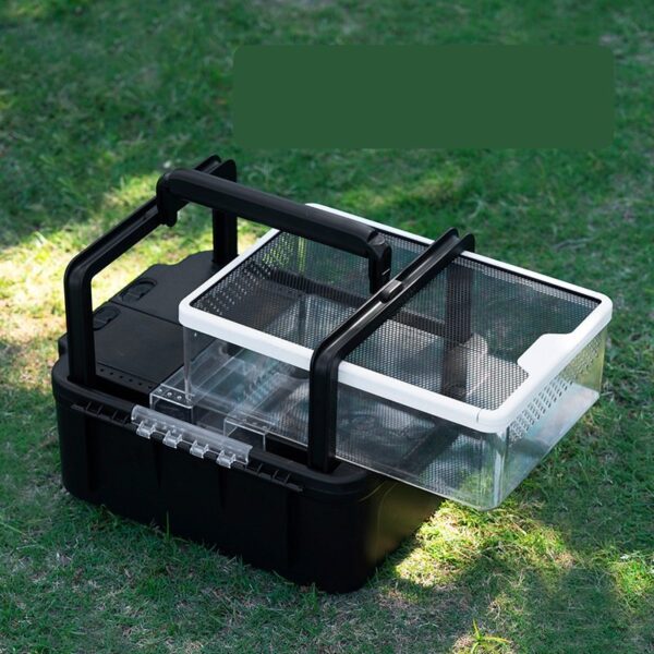 Portable Reptile Glass Terrarium Carrier for Travel - JHPC011 - Image 2