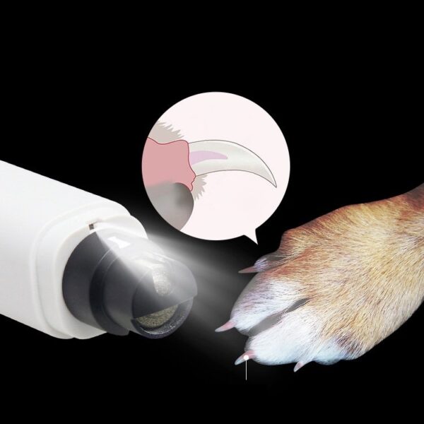 Rechargeable Dog Nail Grinder with LED Light - JHMR019 - Image 4