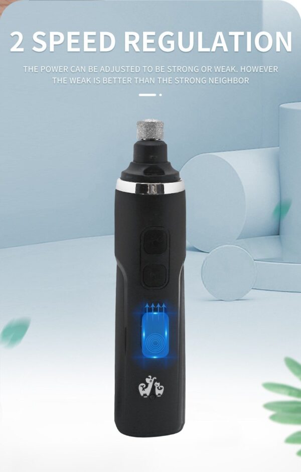 Rechargeable Dog Nail Grinder with LED Light - JHMR020 - Image 5
