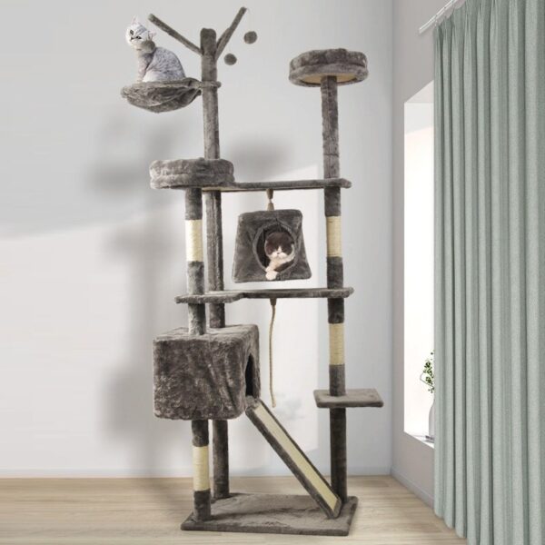 Multi- Level Cat Condo Cat Tree Towel with Platform  - JHMPJMA02 - Image 3