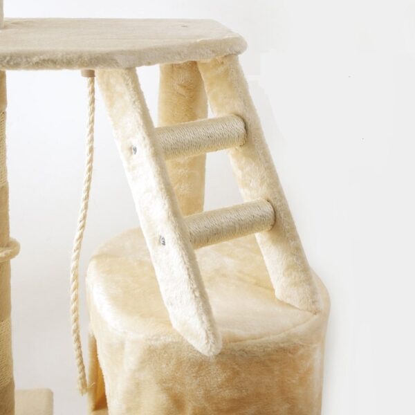Multi- Level Cat Condo Cat Tree Towel with Platform & Hammock - JHMPJMA07 - Image 5