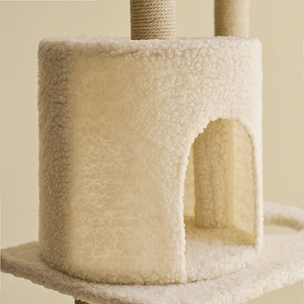 Multi- Level Cat Condo Cat Tree Towel with Platform & Hammock - JHMPJMA08 - Image 5