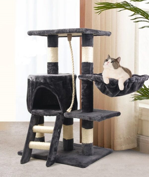 Multi- Level Cat Condo with Platform & Hammock - JHMPJMA10 - Image 3