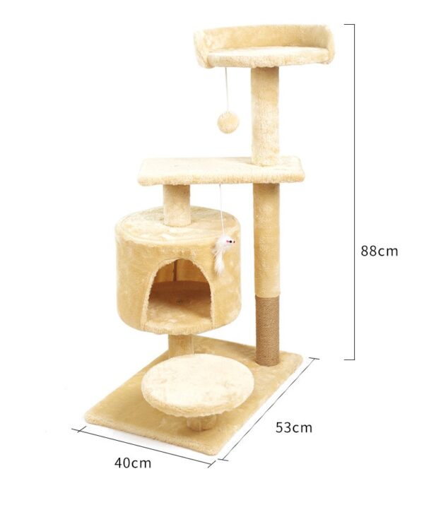 Multi- Level Cat Condo Cat Tree Towel with Platform - JHMPJMD-03 - Image 3