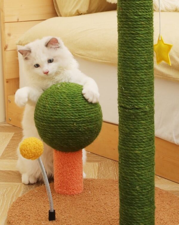 Cat Scratching Post with Top Perch and Ball - JHMPJMF15 - Image 6