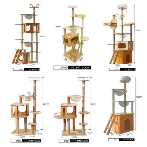 Multi- Level Cat Condo Cat Tree Towel with Platform - JHMPJY23 - Image 6