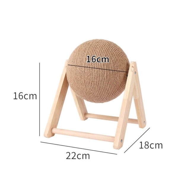 Natural Sisal Cat Scratching Ball Toy - JHMZB002 - Image 2