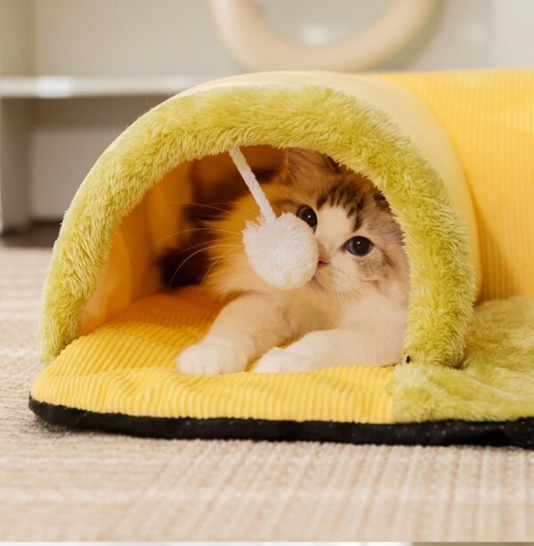 2-in-1 Cat Tunnel Bed - JHMW003 - Image 5