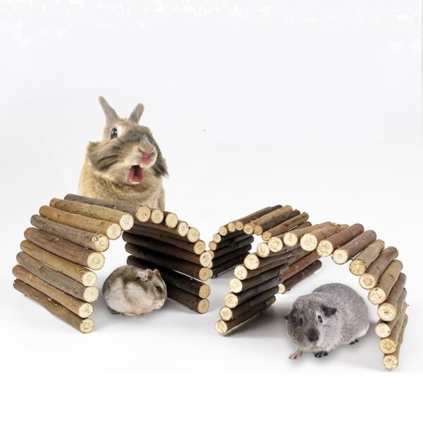 Wooden Ladder Bridge Chew Toys - JHXDW004