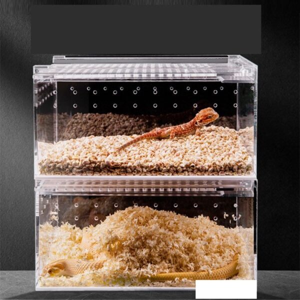 Acrylic Reptile Breeding Sliding Box - JHPC006 - Image 2