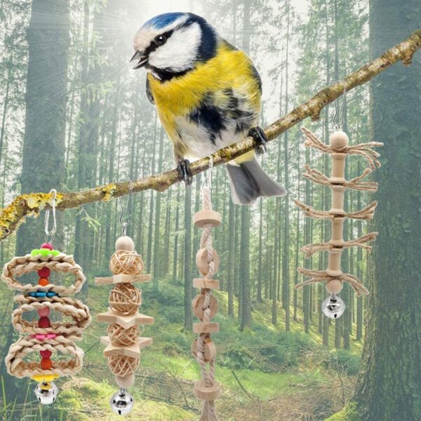 8 Packs Parrot Bell Swing Hanging Chewing Toys - JHN004 - Image 6