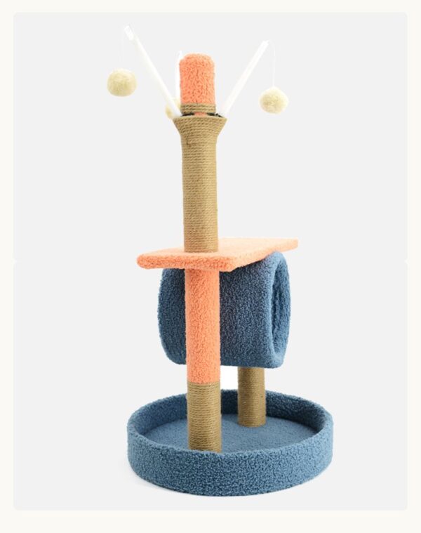Cat Scratching Post with Top Perch and Play Tunnel - JHMPJM009 - Image 2