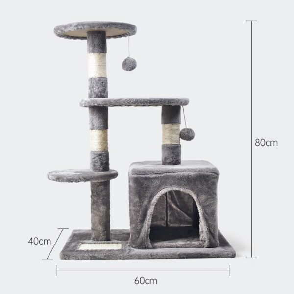Multi- Level Cat Condo Cat Tree Towel with Platform  - JHMPJMA03 - Image 6