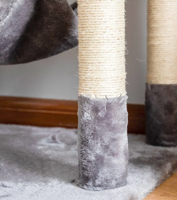 Multi- Level Cat Condo Cat Tree Towel with Platform & Hammock - JHMPJMA11 - Image 6
