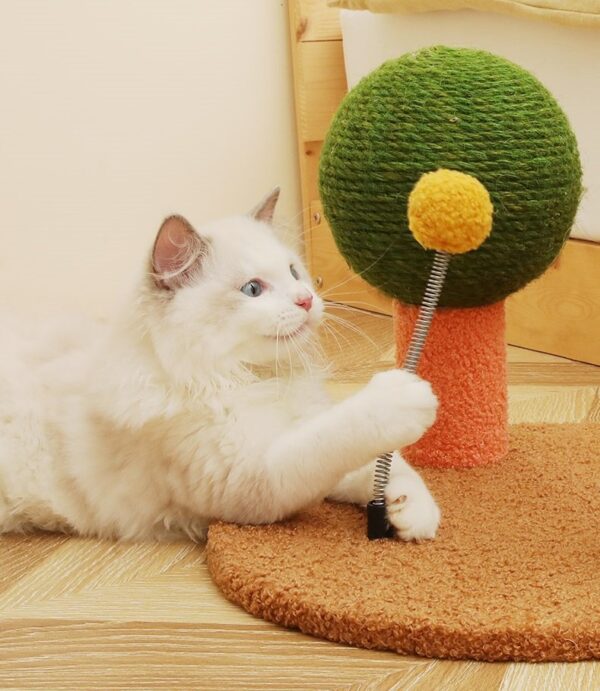 Cat Scratching Post with Top Perch and Ball - JHMPJMF15 - Image 5