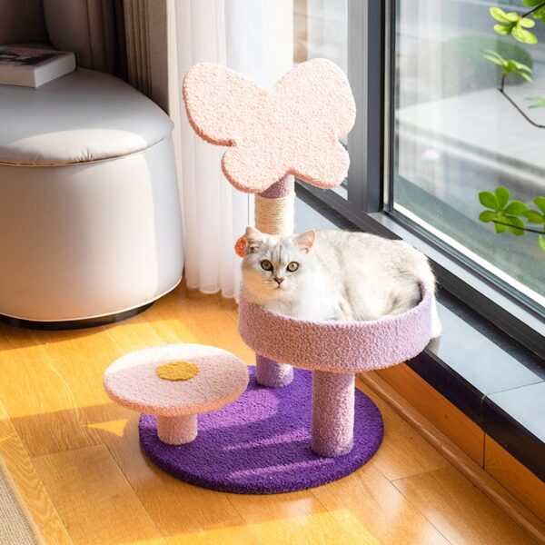 Butterfly Cat Scratching Post with Top Perch - JHMPJMR04 - Image 2
