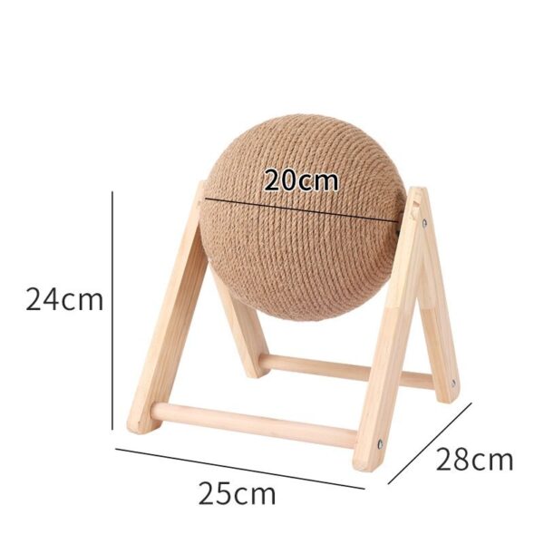 Natural Sisal Cat Scratching Ball Toy - JHMZB002 - Image 3