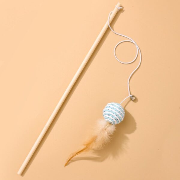 Natural Sisal Wand Teasers Cat Toy - JHMWJ030 - Image 7