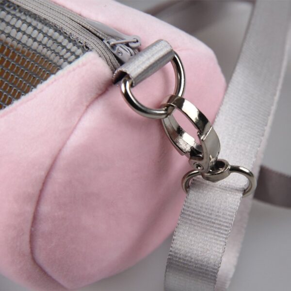 Straw Mesh Breathable Portable Small Pet Carrier Bag - JHXDW017 - Image 3