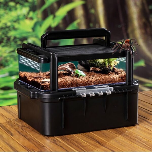 Portable Reptile Glass Terrarium Carrier for Travel - JHPC011 - Image 3