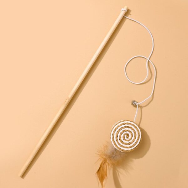 Natural Sisal Wand Teasers Cat Toy - JHMWJ030 - Image 9