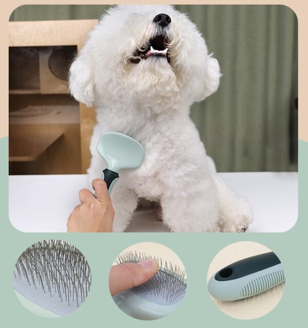 Dog Grooming Kit Nail Clipper Comb Slicker Bath Brush - JHMR013 - Image 7